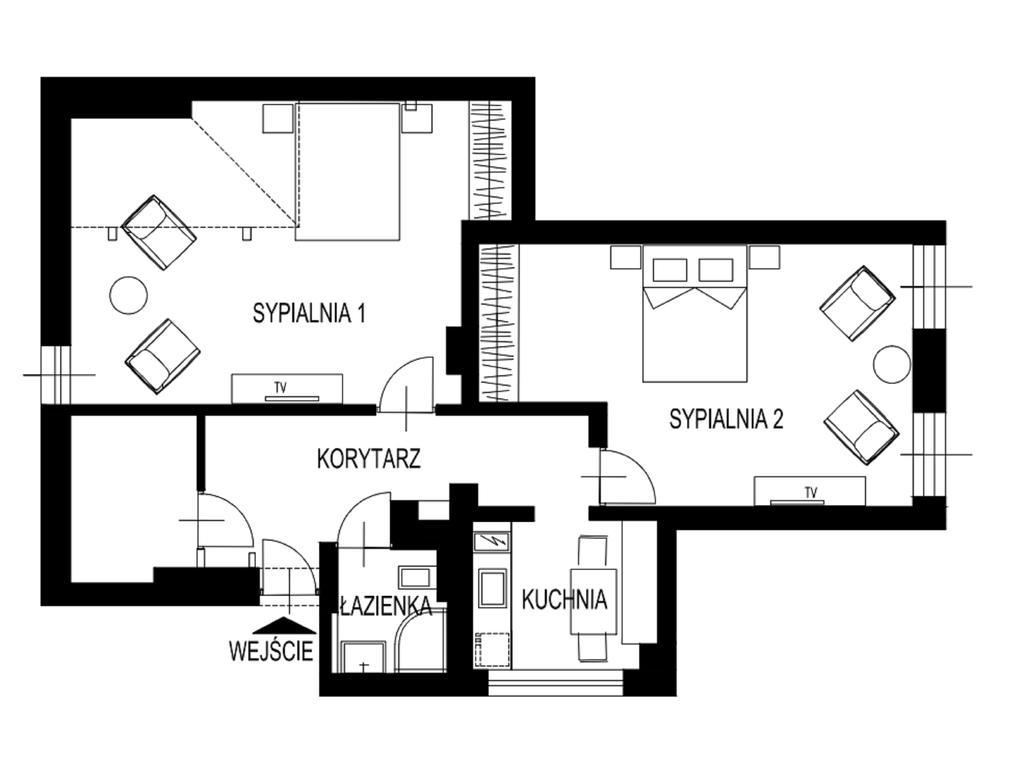 Dk Apartament Stare Miasto Appartement Olsztyn  Buitenkant foto